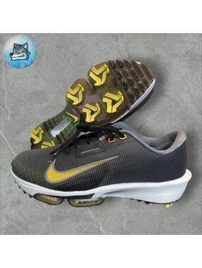 Nike Air Zoom Infinity Tour 2 Golf Gray/Gold Mens Size 10 WIDE New FD0218-003